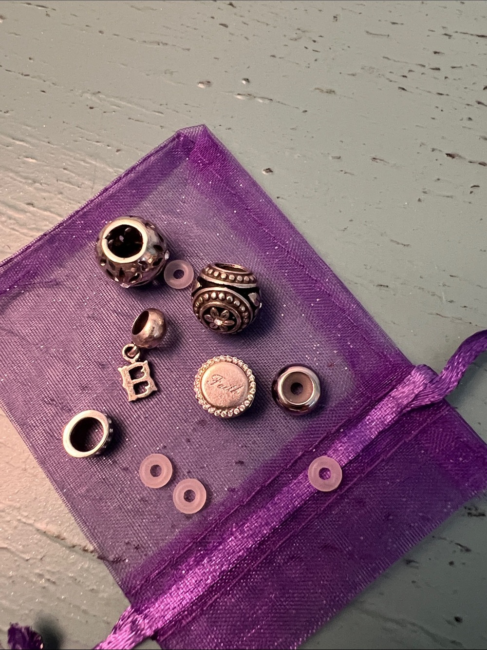 Authentic Pandora & Brighton Style Silver Charm Bead Destash Lot - 10pc